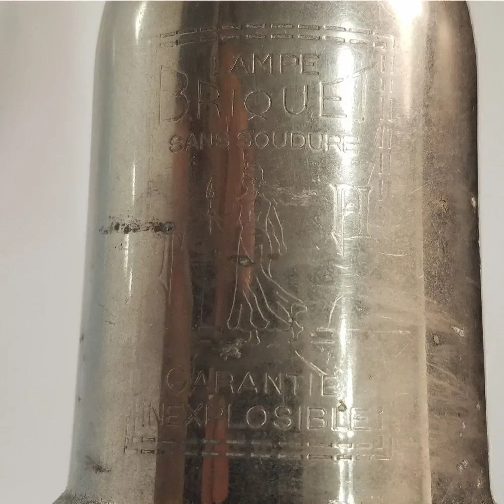 Vintage French Marianne Sower Lampe Briquet Sans Soudure Estate As Is